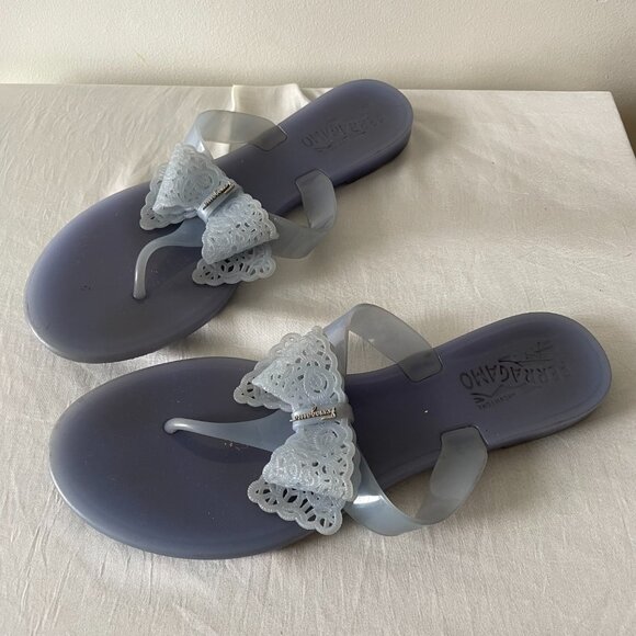 Salvatore Ferragamo jelly flip flop sandals - Picture 2 of 7